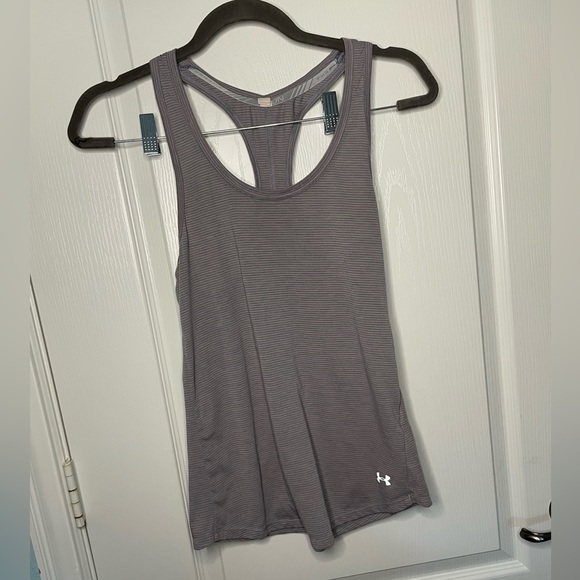 Pink and Gray Under Armour Tank Sz S - Picture 1 of 9